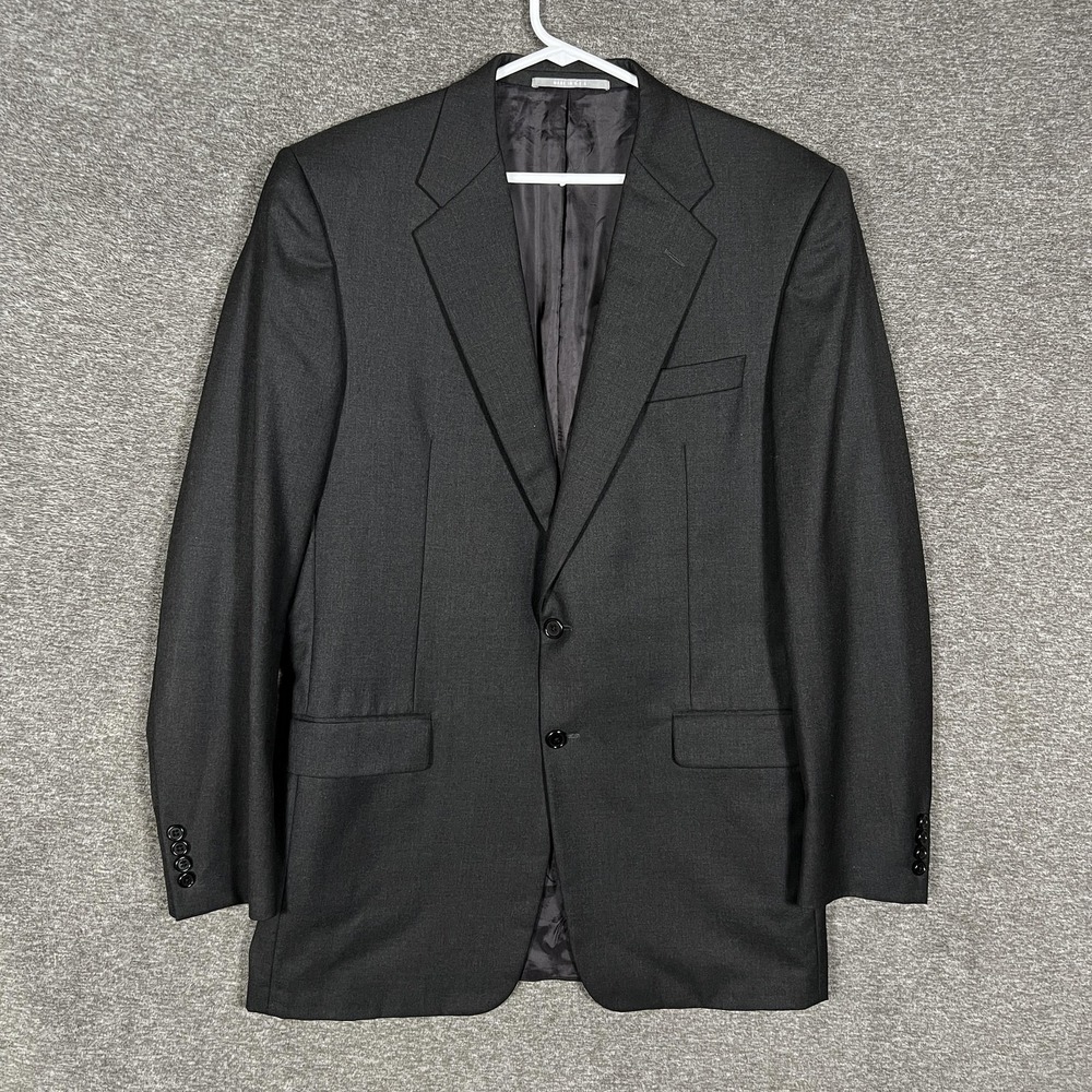 Loro Piana Madison Suit Jacket Mens 42L Gray Wool USA Nordstrom‎ Hickey Freeman